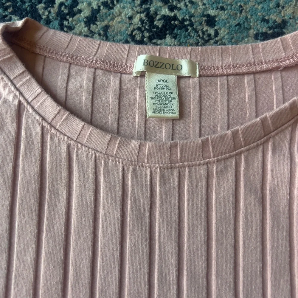 Women’s Pink Cropped Top Size Large - Picture 2 of 4